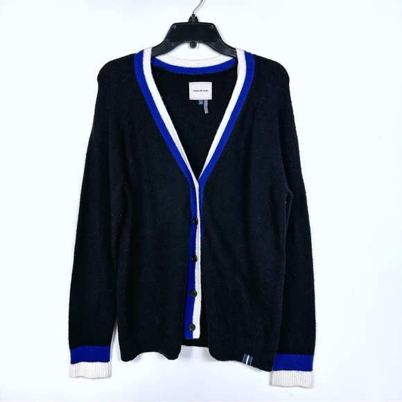 Court & Rowe Wool Blend V-Neck Button Front Cardigan In Black Size M NWOT - Picture 3 of 14